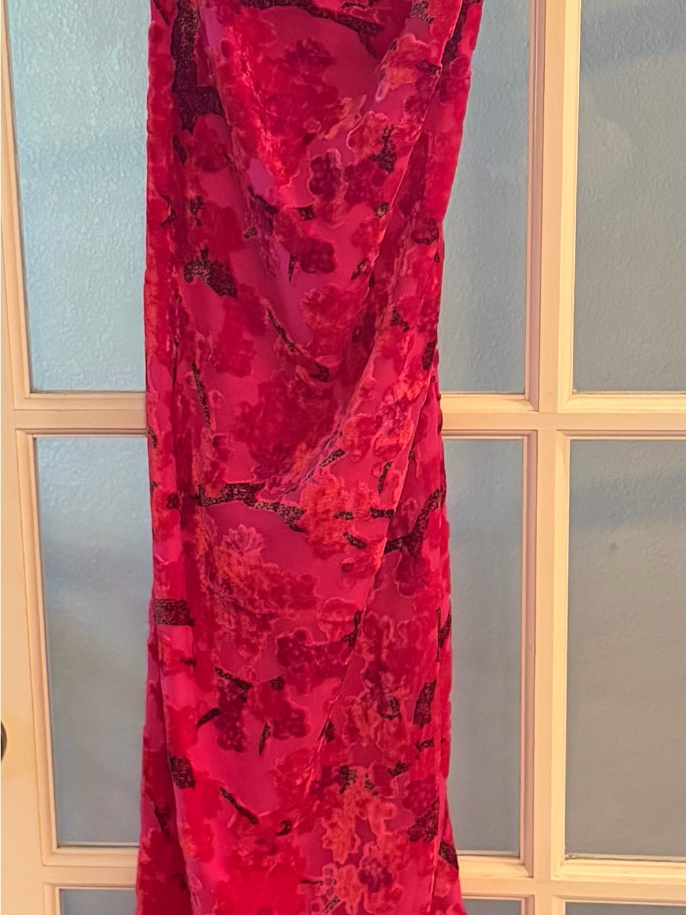 Boohoo Fuchsia Floral Slip Dress